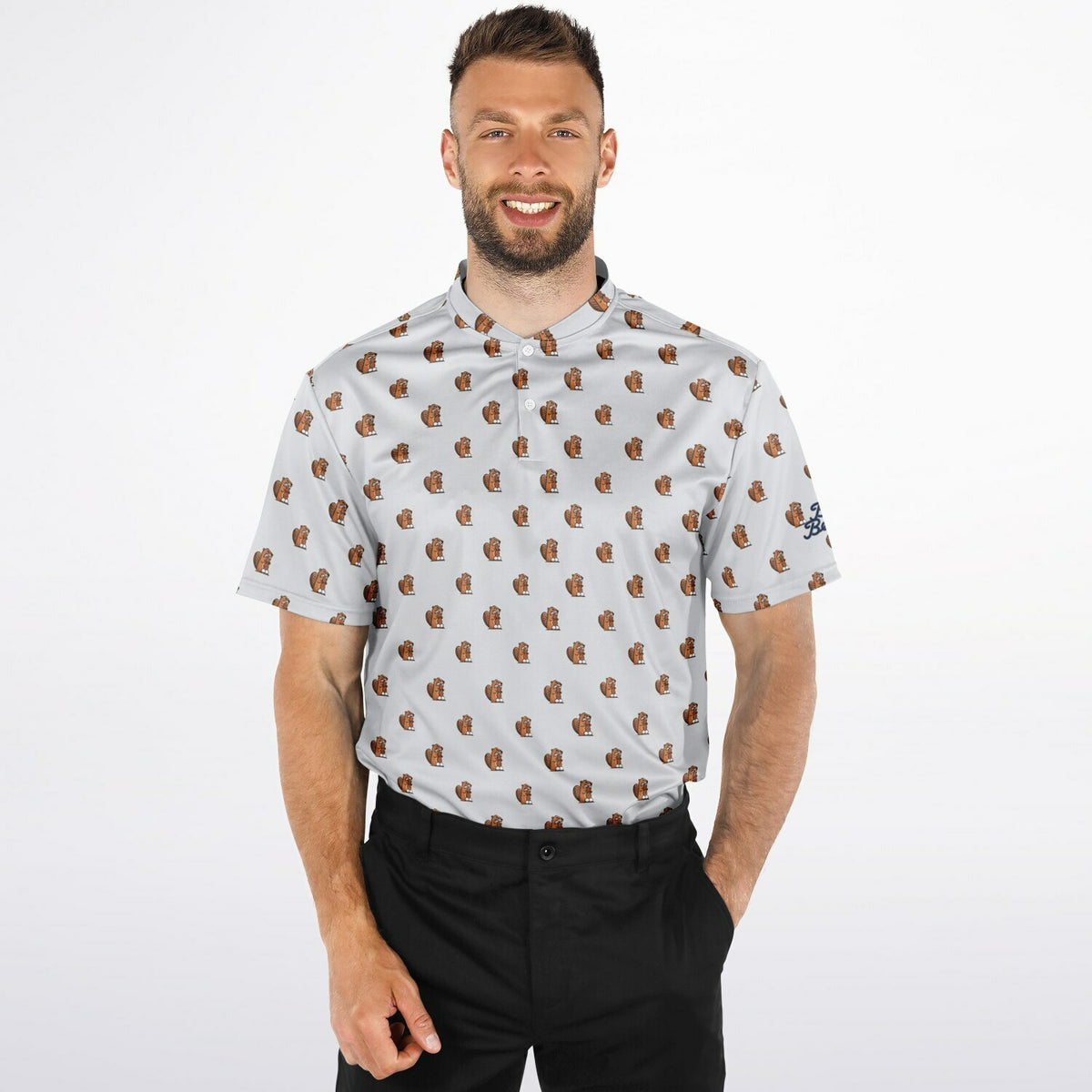 Bad Beaver "Beaver Fever" Blade Collar Polo Shirt