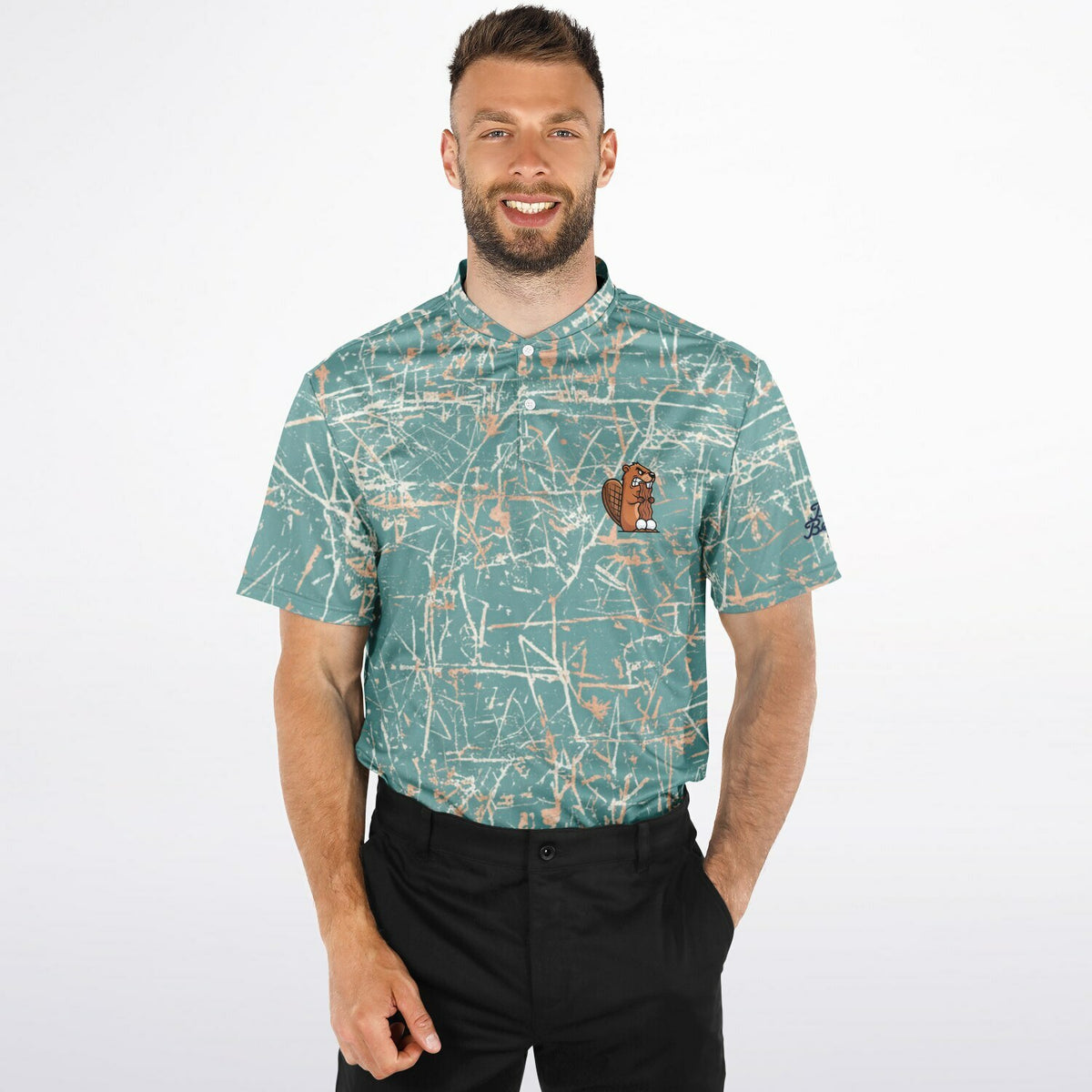 Beaver Skratch Blade Collar Polo Shirt