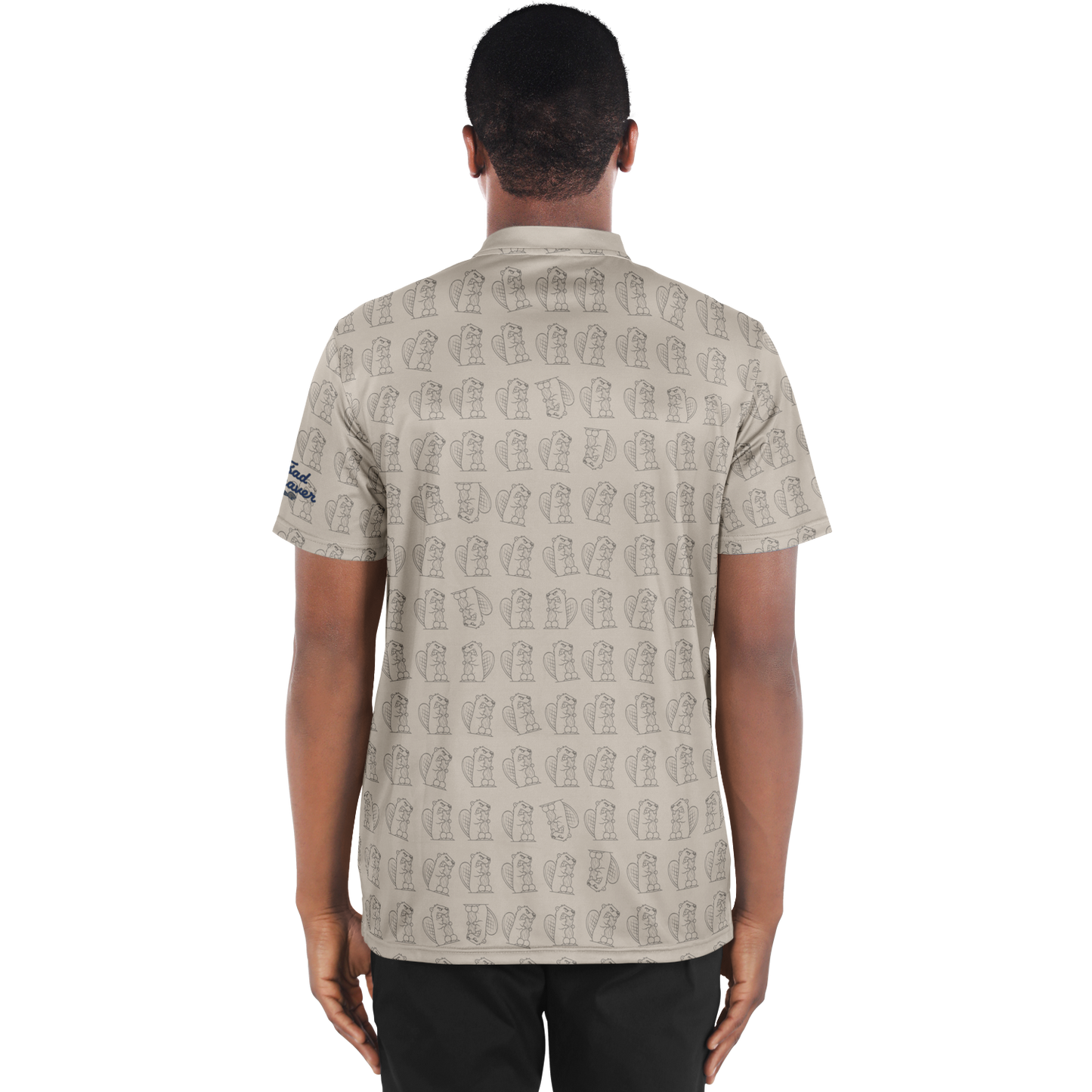 The Bad Beaver "Pattern Play" Blade Collar Polo Shirt
