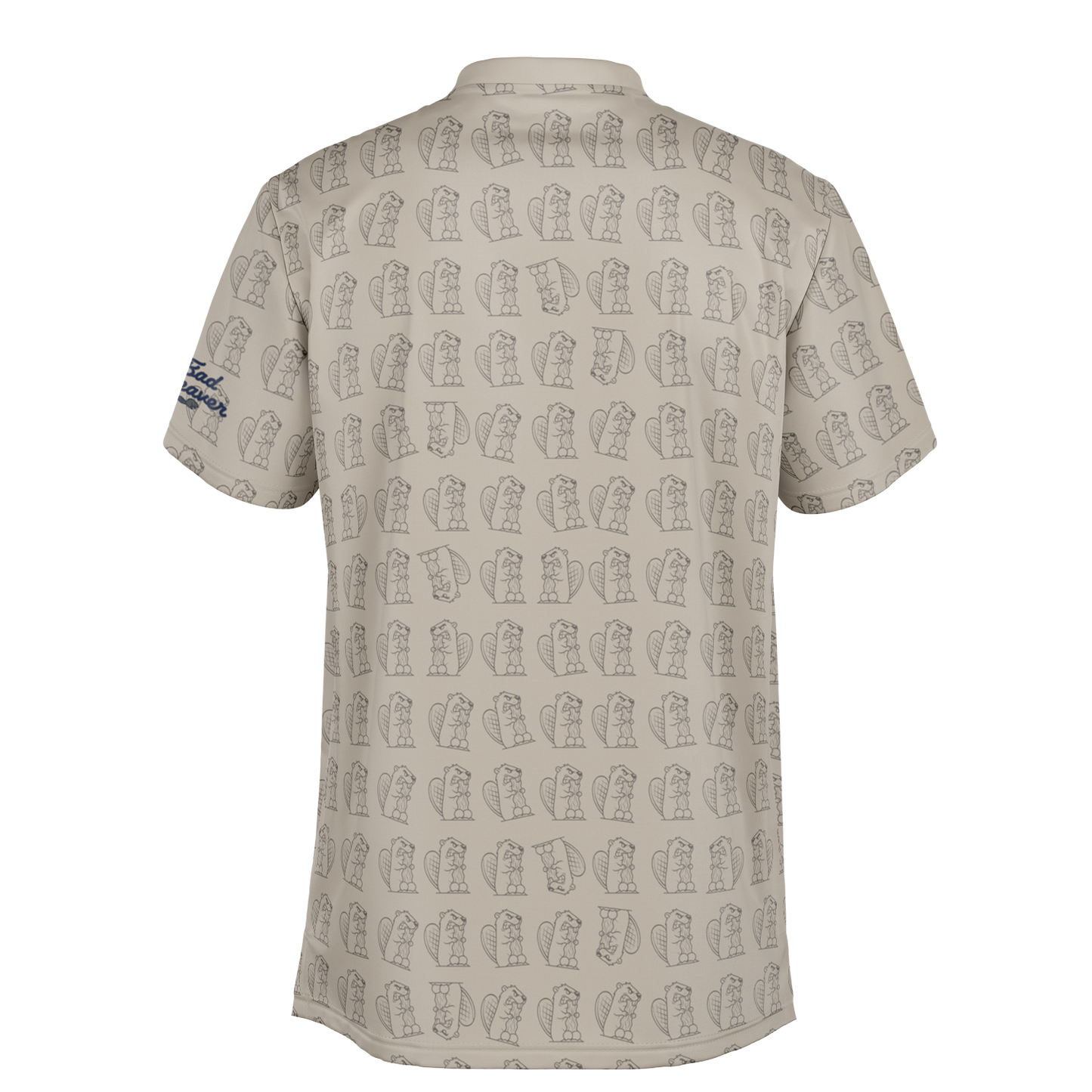 The Bad Beaver "Pattern Play" Blade Collar Polo Shirt