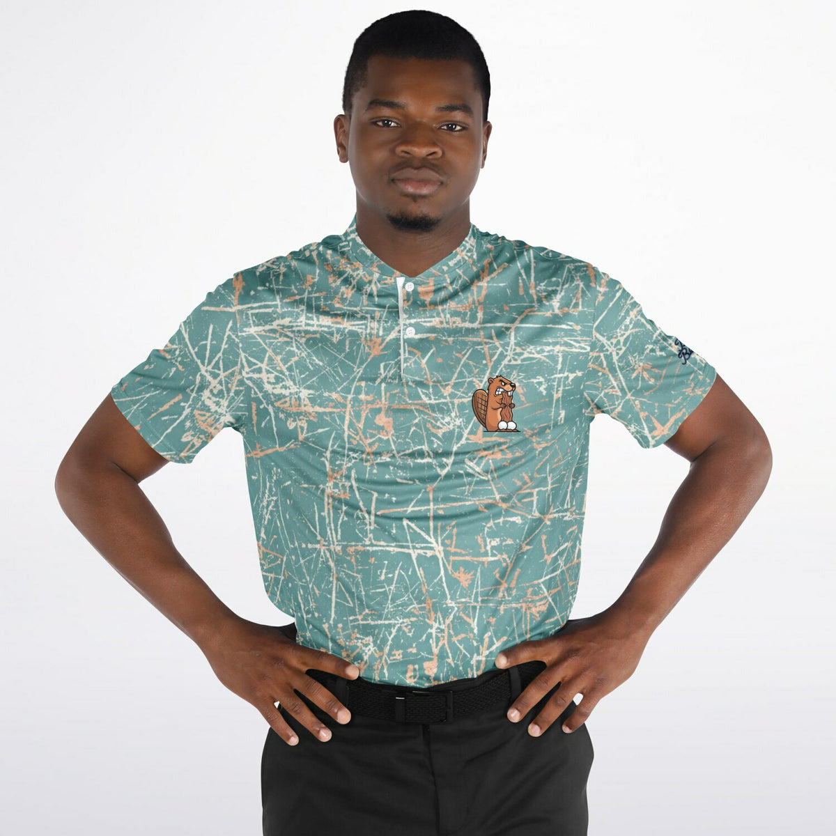 Beaver Skratch Blade Collar Polo Shirt