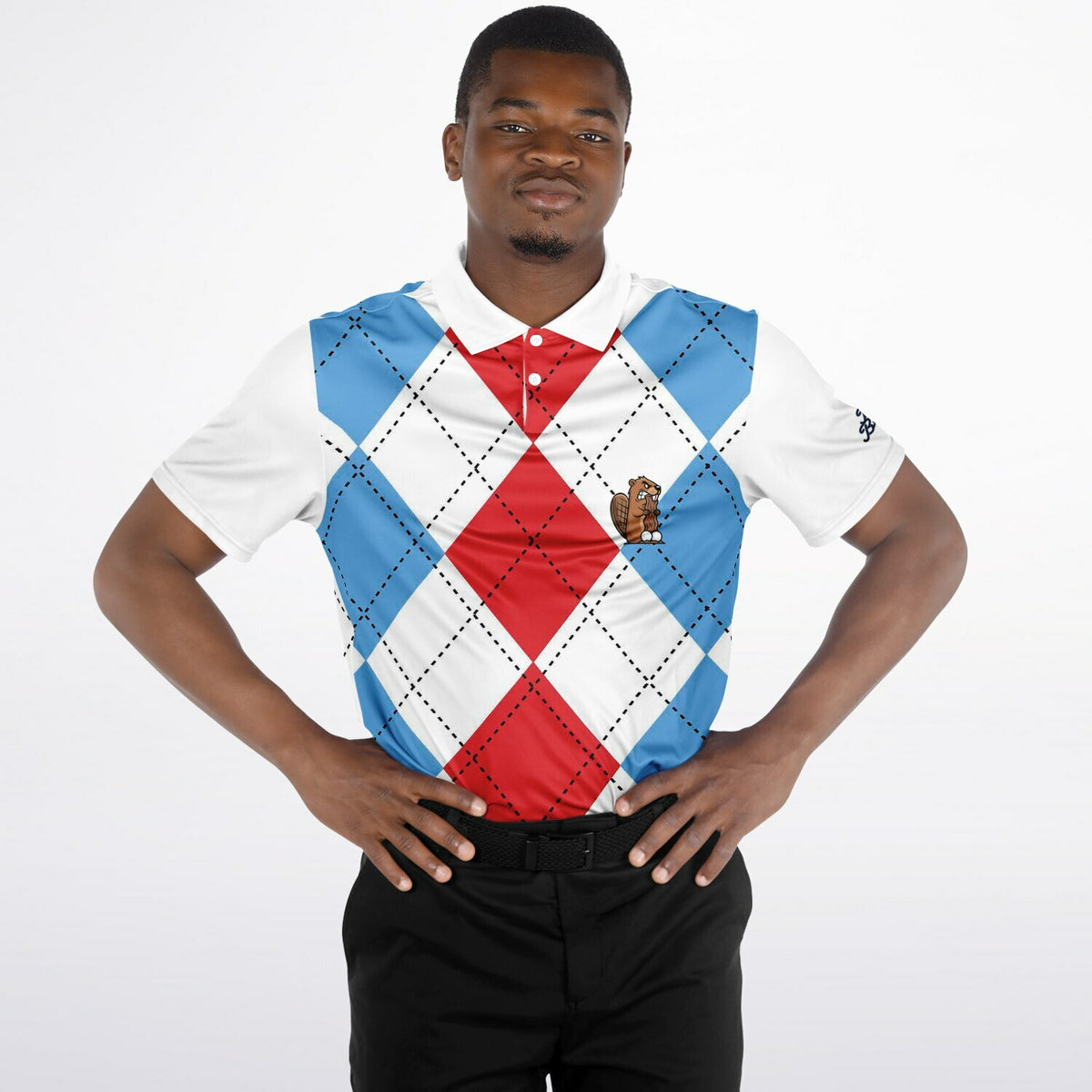 ArgylePolo Shirt - AOP