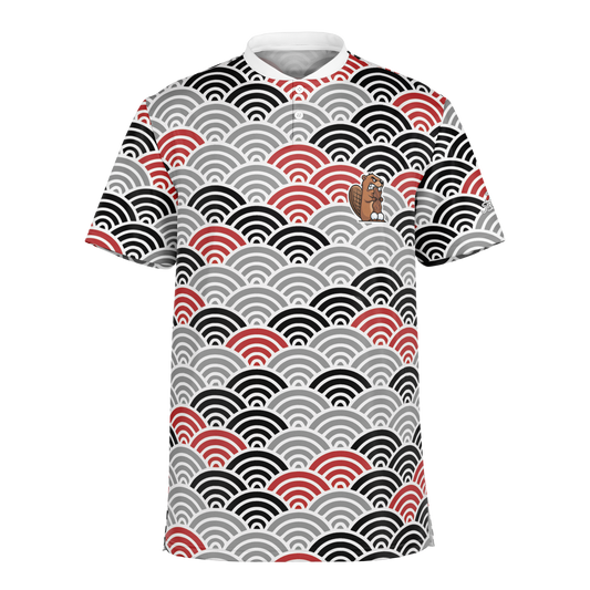 Blade Collar Polo Shirt - AOP